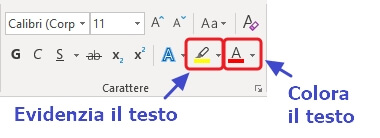 comandi formattazione