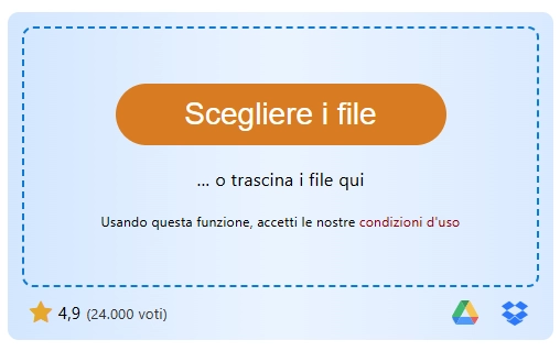 scegli file PDF da unire