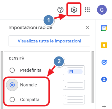 visualizzazione normale