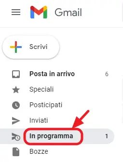 etichetta in programma