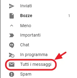 etichetta tutti i messaggi