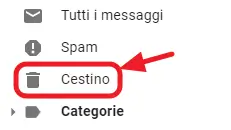 etichetta cestino