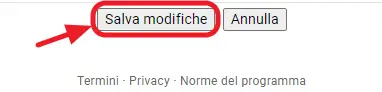 salva modifiche