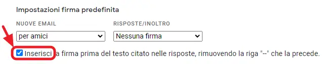 firma prima del testo citato