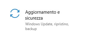 Windows 10 - Aggiornamento e sicurezza