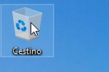 puntatore sul cestino