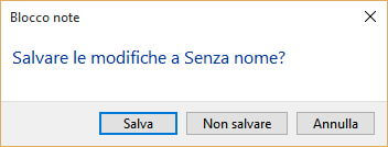 finestra di dialogo